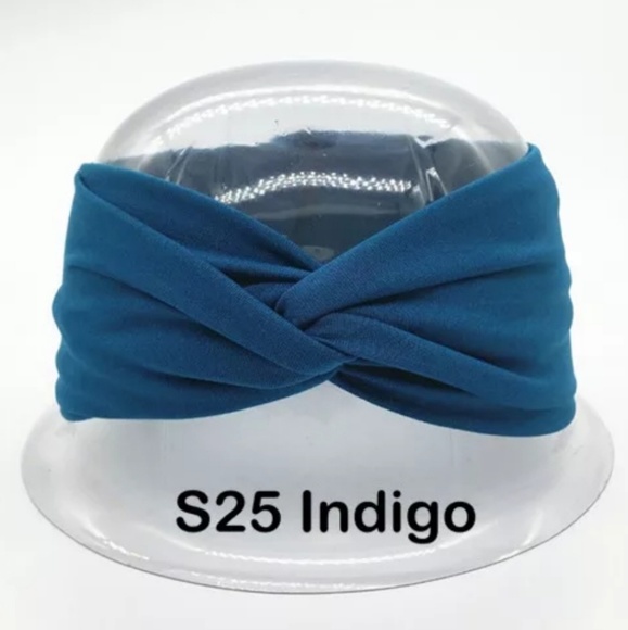 ❣[2 for $10]❣Blue Turban Headband - Picture 3 of 3